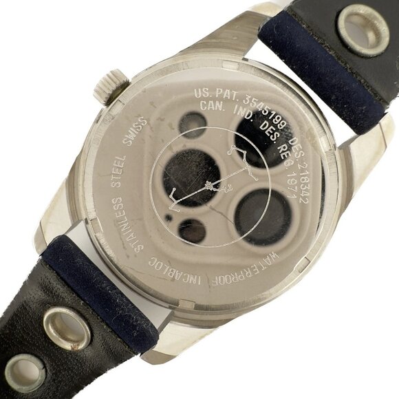 Vintage Pastime Revue Thommen GMT 24Hour Compass Men\'s Mechanical Wristwatch NOS main image 8